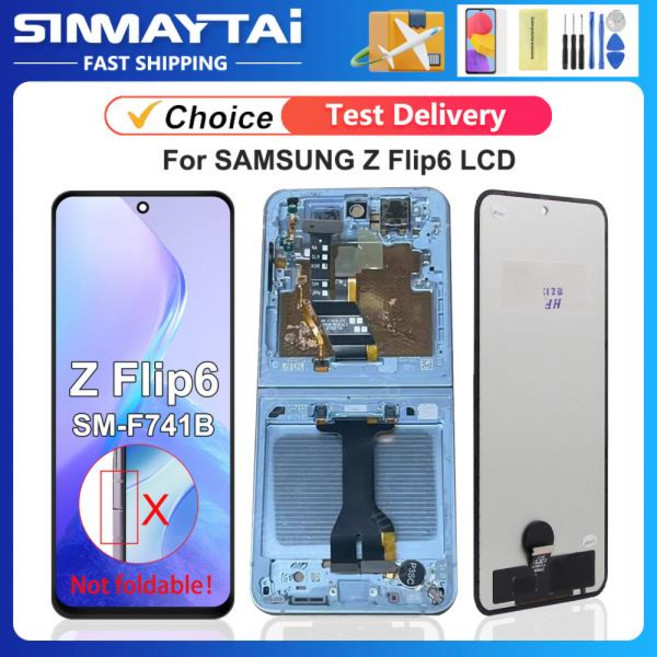 삼성 Z Flip6 5G LCD 디스플레이 터치 스크린 6 F741 SM-F741B 수리 부품 100% 테스트 완료, 04 US Green Frame