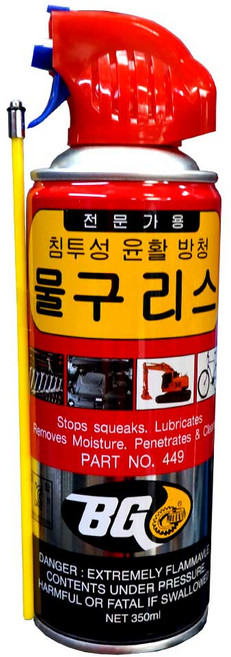 BG 물구리스 침투성 윤활 방청제 350ml, 1개