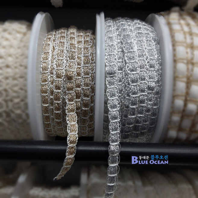 [기본30마] 웨딩드레스재료 자바라 테이프 트림줄 자바라끈 의류부자재 DIY악세사리부자재, 실버30마