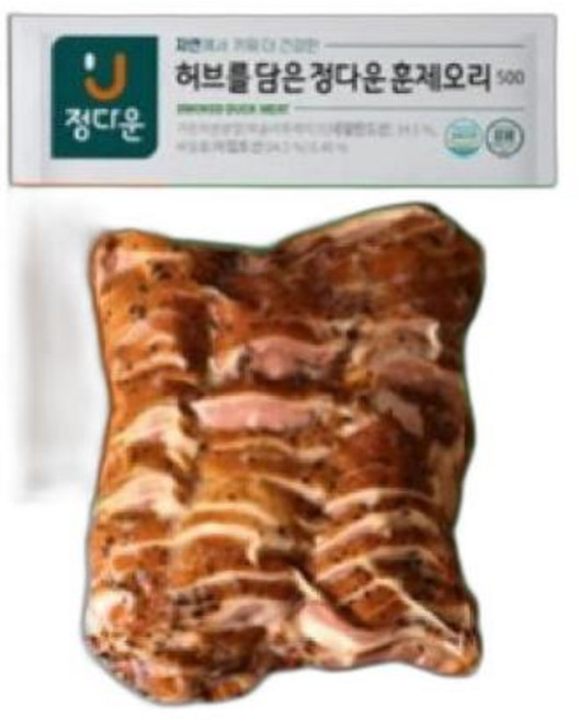 허브를담은훈제오리슬라이스 오리 정다운, 1개, 500g