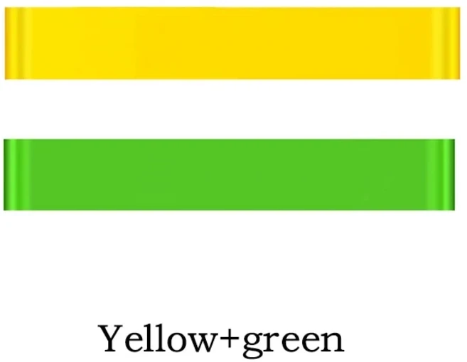 힙업 루프밴드 휴대용 피트니스 운동 장비 고무 저항 요가 체육관 탄성 잇몸 강도 필라테스 크로스핏 무게추 스포츠, 12) yellow-green
