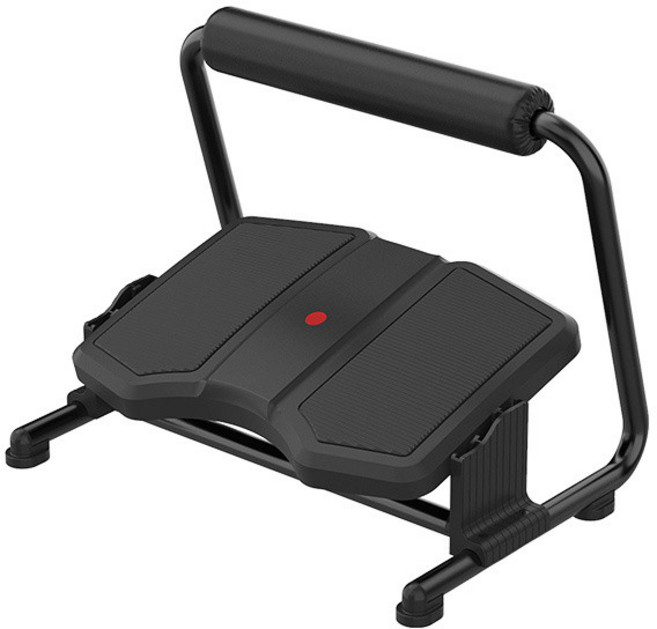 辦公室腳踏板 工位桌下 可調節升降墊腳 踩腳擱腳凳子, 3WAY脚踏黑色無極角度調節