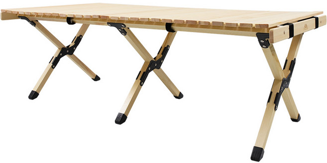 접이식 우드 롤 테이블 캠핑 휴대용 접이식탁자 등산 낚시 피크닉 가정 사무실 다용도 선반 태이블