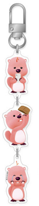 잔망루피 인형 키링 15cm 열쇠고리 가방고리 키홀더, 텅장 루피, 1개