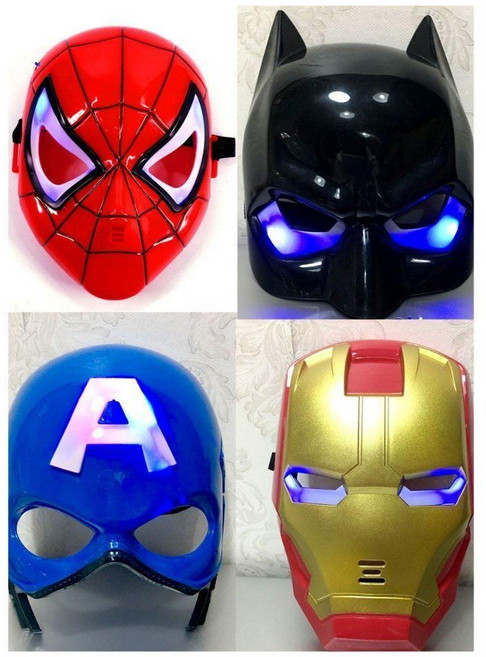 할로윈 가면 마스크 빛나는 귀여운 만화 애니메이션 코스튬 분장 축제 탈 이벤트가면, 캡틴아메리카발사마스크+발사장갑