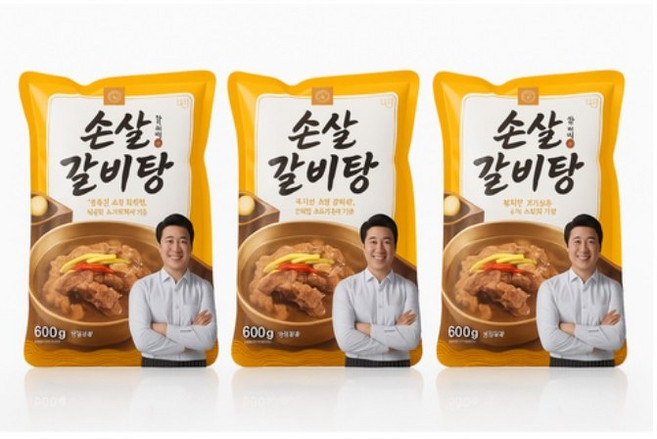 정품 장사의신 장신몰 순살 갈비탕 보양식 밀키트 뼈없는갈비탕 600 g 3봉지, 3개, 600g