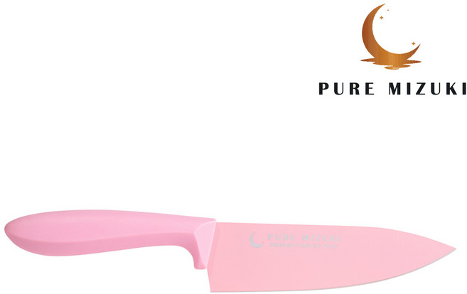 퓨어미즈키 국민 이유식칼 주방칼 모음, 1개, 핑크 셰프