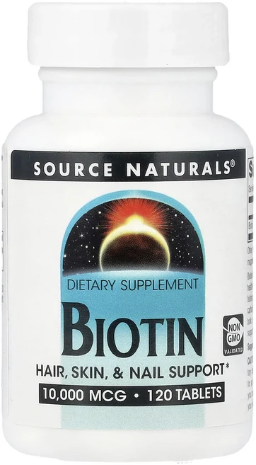 Source Naturals 비오틴 10000 mcg 120 정, 120정, 1개 - 쿠팡
