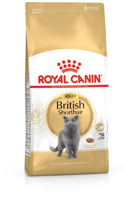 Royal Canin 成貓 英國短毛貓專用飼料 肌肉緊實 關節保健, 1個, 法國皇家 皇家 英國短毛成貓 英短 BS34 4KG, 4L