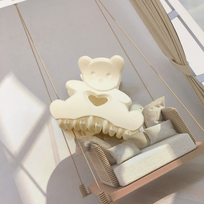 미다미 판다베어 파스텔 5.5cm 반머리 집게핀(6컬러)