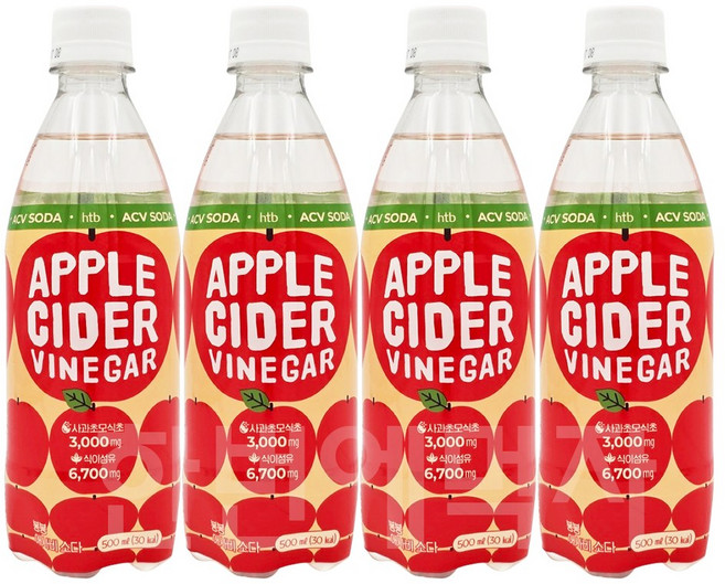 봉봉 애사비소다, 4개, 500ml