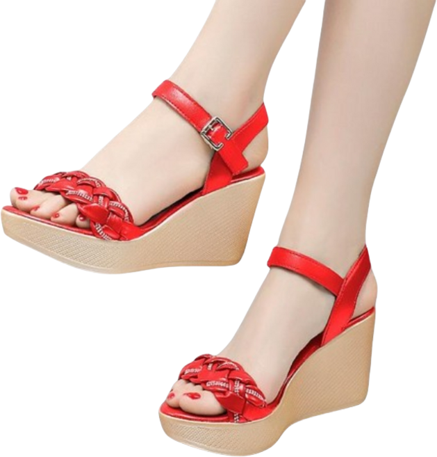 통굽 웨지힐 샌들 운동화 키높이신발 여성 구두