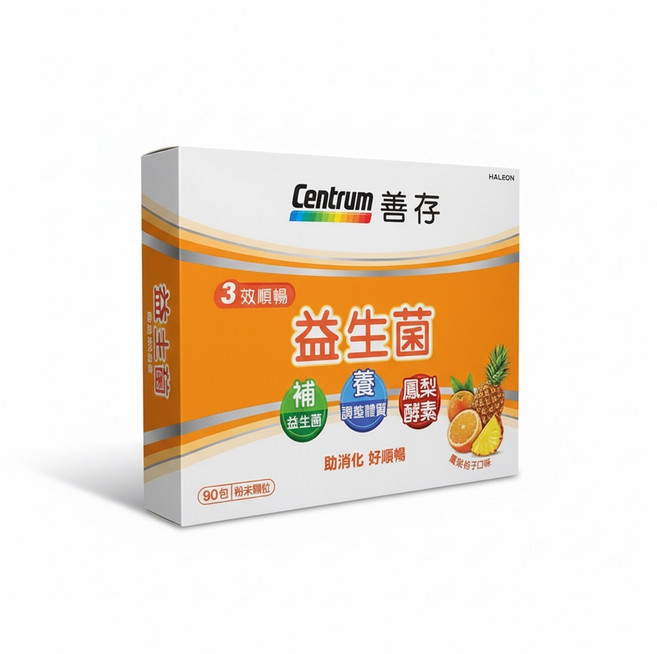 善存 益生菌 3效順暢 粉末顆粒, 90份, 2g, 1個