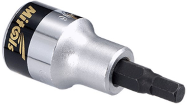 MITOOL 마이툴 육각비트소켓렌치 1/2DR X 4~19mm (1241604~1241619), 1개, 1/2DR×8mm(60mm)