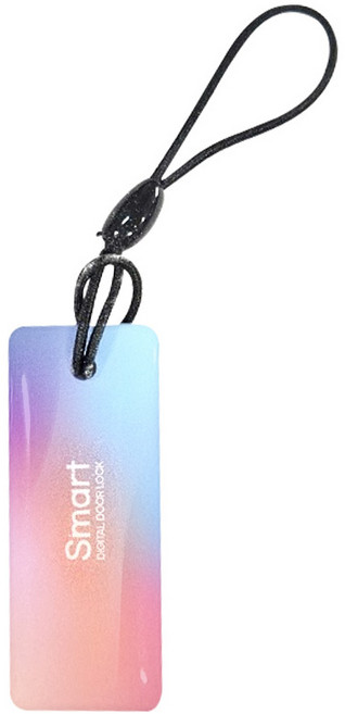 스마트 도어락 카드키 모든 브랜드 호환 고리형 스마트키, 1개, 핑크