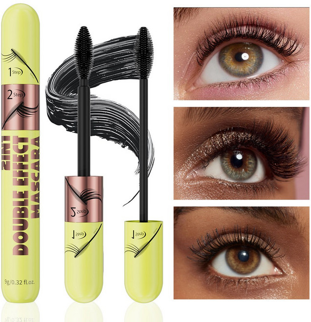 hellokiss 新款雙效睫毛膏 自然纖長濃密定型打底睫毛膏, 1個, 銷售，購買等同默認公司免責聲明）