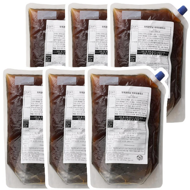아워홈 어묵탕용육수, 6개, 2kg