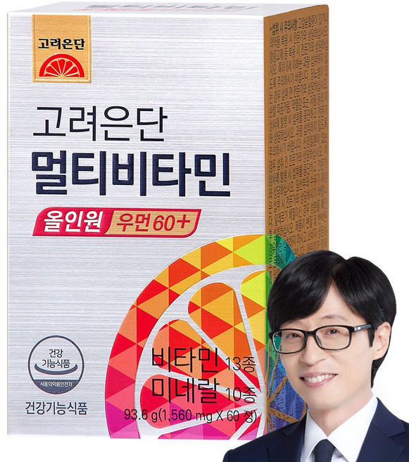 고려은단 멀티비타민 올인원 우먼 60+, 60정, 1개