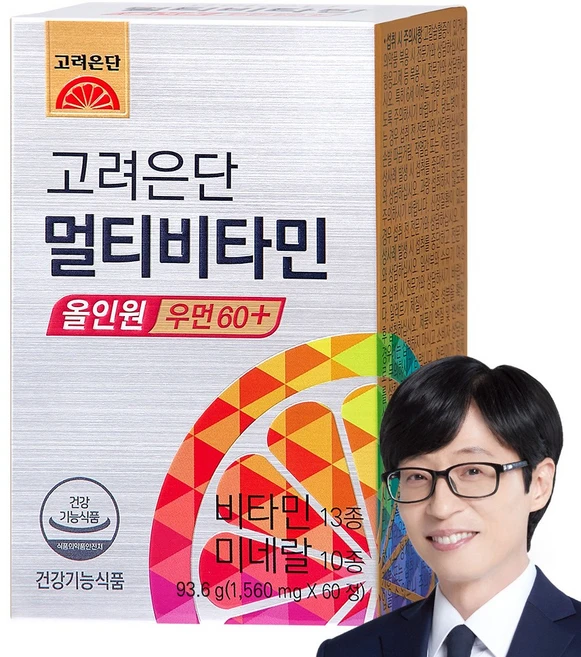 고려은단 멀티비타민 올인원 우먼 60+, 60정, 1개 - 쿠팡