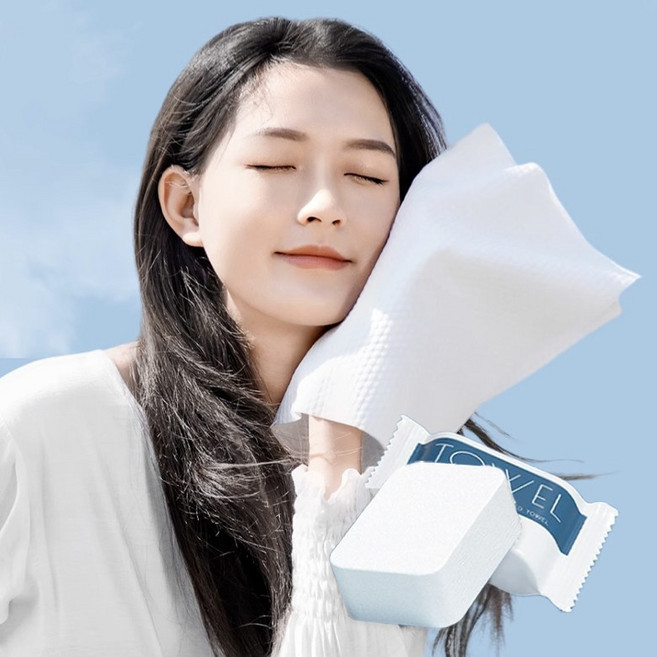 1회용 일회용 수건 타월 타올 핸드 페이스 캠핑 여행용 호텔 작은 미니 포켓 압축 코인, 상세페이지 참조, 1개