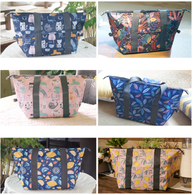 빅사이즈 보냉백 쿨러백 소프트쿨러 보냉 가방 파우치 대용량, 5 레몬네이비, 1개