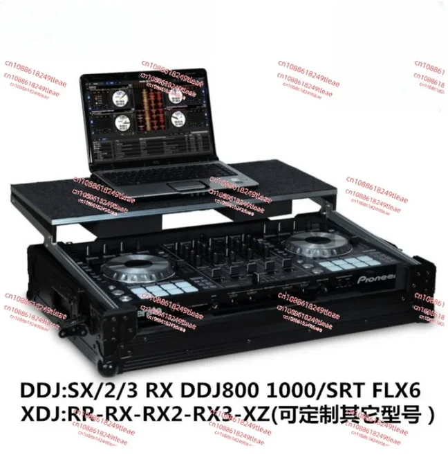 블랙 DJ 플라이트 케이스 DDJ-FLX10 노트북 플랫폼 및 바퀴 포함, 01 DDJ FLX10