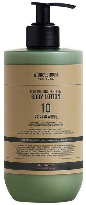 W.DRESSROOM 多麗絲 保濕香氛身體乳 No.10 October Woody, 500ml, 1瓶
