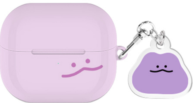 말랑말랑 베이직 버즈3 / 버즈3프로 / 버즈라이브 하드 케이스 +아크릴키링 세트, 몽글이, 버즈3/버즈3프로(공용)