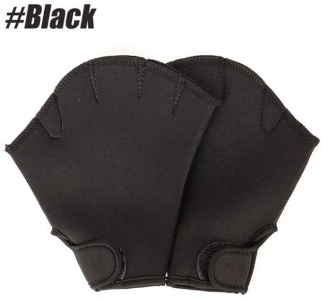 수중 수영 훈련 장갑 네오프렌 웨브베드 피트니스 방수 다이빙용, 03 Black_01 S, 1개