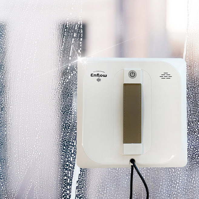 엔플로 창문 로봇 청소기 유리창 사각형, 화이트, 창문로봇청소기