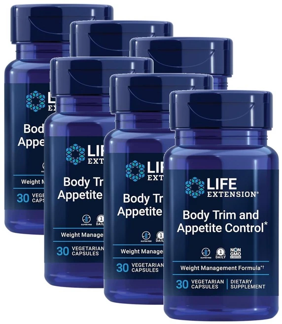 라이프 익스텐션 바디 트림 앤드 에피타이트 컨트롤 캡슐 Life Extension Body Trim and Appetite Control, 6개, 30정 - 쿠팡