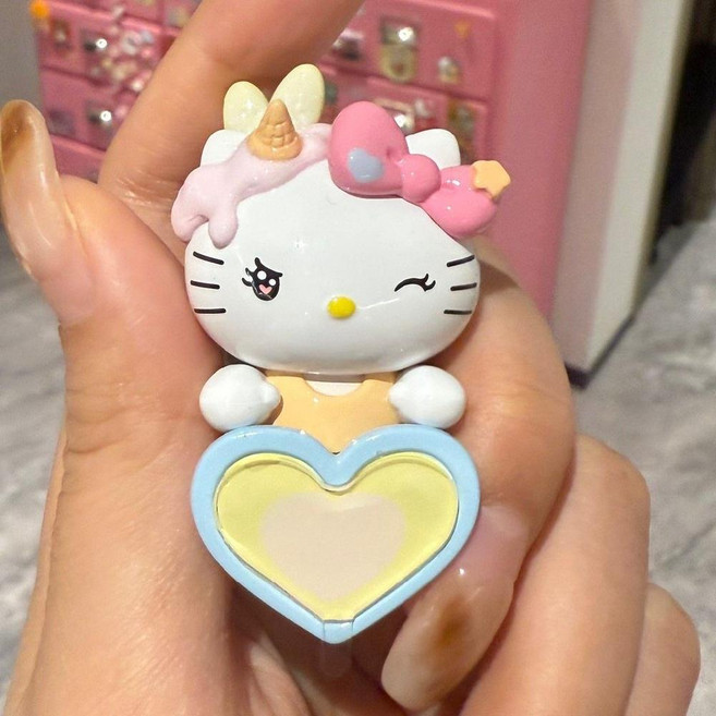 키티히퍼 러브 비트 폰꾸 선택가능 7종 장식 소품 피규어, E, 1개