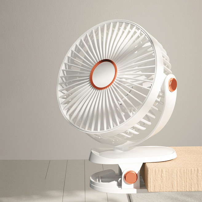 셀인스텍 무선 클립형 선풍기 LED 대용량 6인치 C타입 CLIP4000