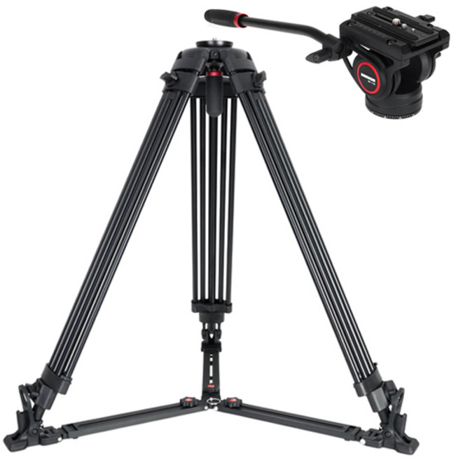 호루스벤누 HVD-G1200 그라운드스프레더 비디오삼각대 + MV-115F 헤드, 1개