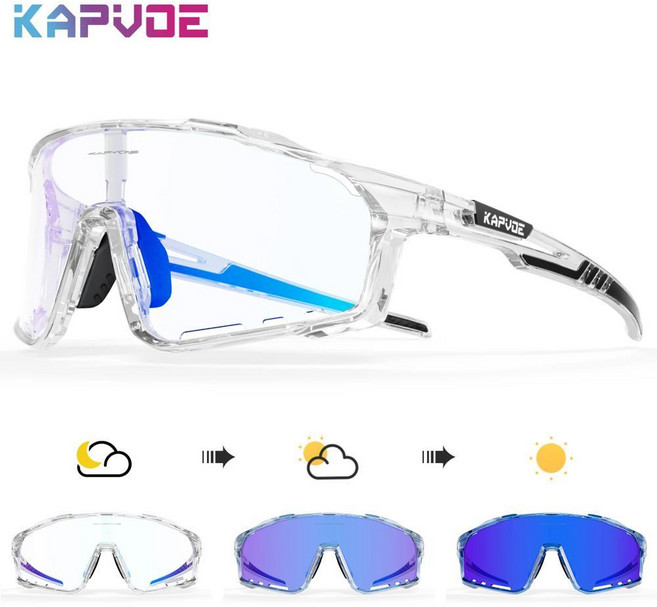 선글라스 세계 최초 광변색 프레임 안경 야외 자전거, 2. 62 / A. Photochromic-1lens, 1개