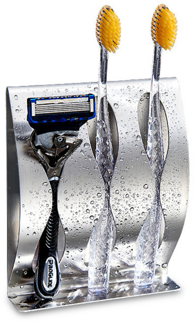 스테인리스 벽걸이 칫솔 거치대, 304스텐_칫솔꽂이3구, 1개