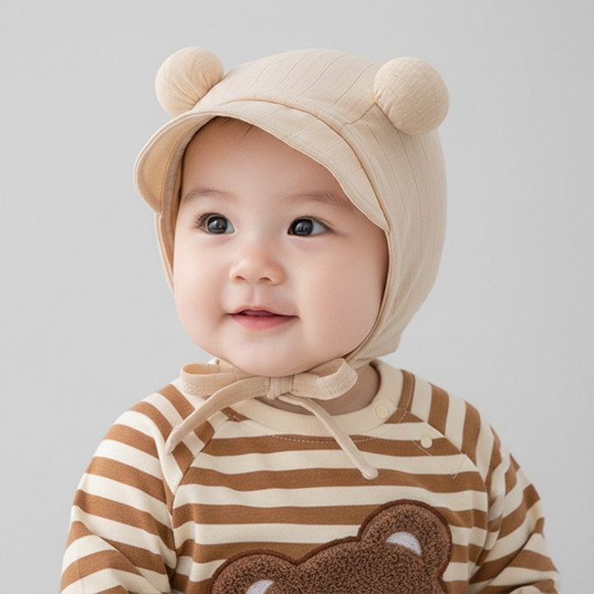 몽실이 방울 귀달이 캡보넷 유아용 외출 아동 모자 보넷