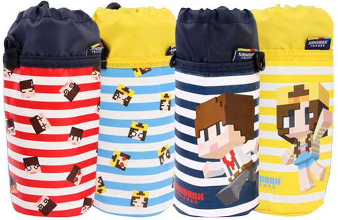 도티잠뜰 모자이크 물병 크로스백, 네이비, 1개