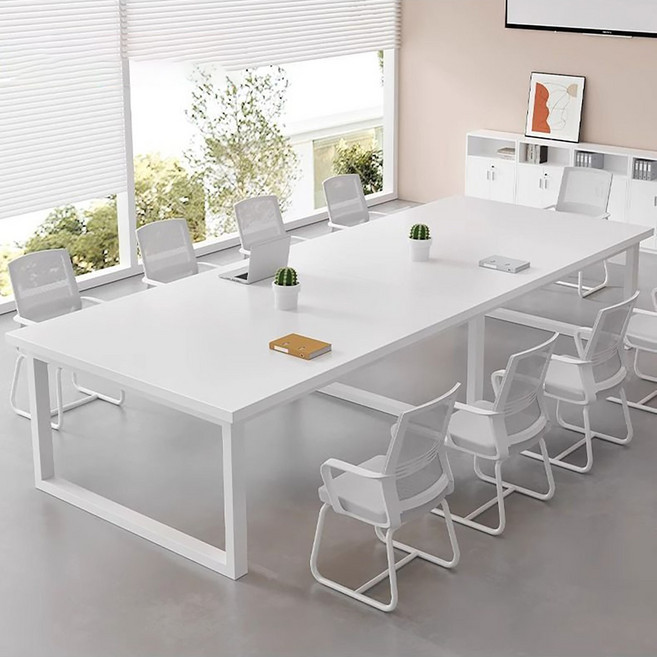 회의실 4인용/6인용 사각 회의용 테이블 세트응접용 학원용 수강용 책상, M04