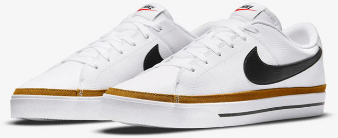 나이키 복고풍디자인단화 레트로스니커코트화 화이트브라운블랙