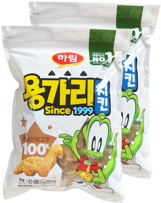 하림 용가리치킨, 2개, 1kg