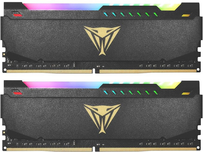 패트리어트 바이퍼 스틸 RGB DDR4 RAM 64GB 2X32GB 3600MT /s CL18 1 35v UDIMM 데스크탑 게이밍 메모리 키트 XMP와 호환 - PVSR464G3, 32GB (2x16GB) 3600MHz CL18