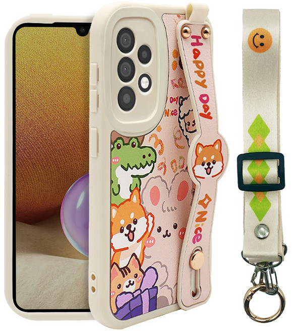 인트그로 동물원 목걸이 스트랩 휴대폰 케이스