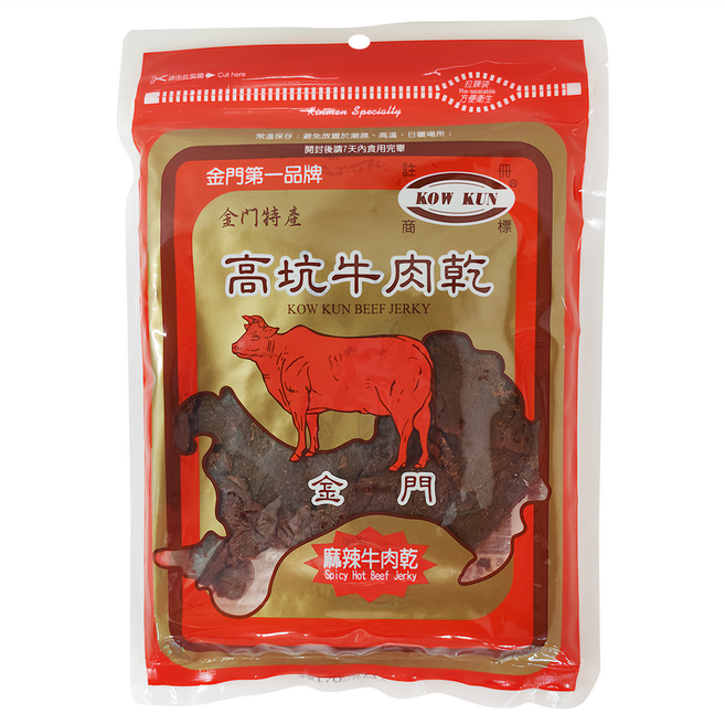 高坑 麻辣牛肉乾, 160g, 1包