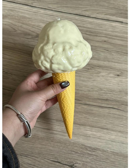 수제 아이스크림 맛 표지 초코잼 모형 연포크림 가게 전시 벽장식 소품 젤라토 우아한 커버 초콜릿 소스 모델 매장 전면 디스플레이 걸기, 1개, 색상: 4. D with ring