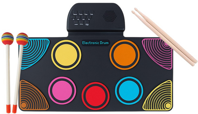 꼬마천사 휴대용 드럼 패드 세트, 1개