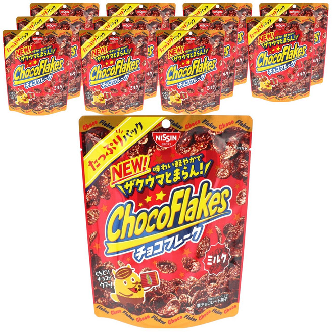 NISSIN 日清 巧克力麥片 滿滿牛奶口味包, 75g, 12個