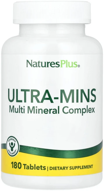 NaturesPlus 울트라 민스 천연 식품 함유 멀티플 미네랄 180정, NaturesPlus울트라민스천연식품함유멀티플미네랄18, 1개 - 쿠팡