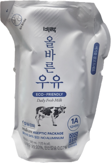 올바른 우유 미디엄, 24개, 250ml