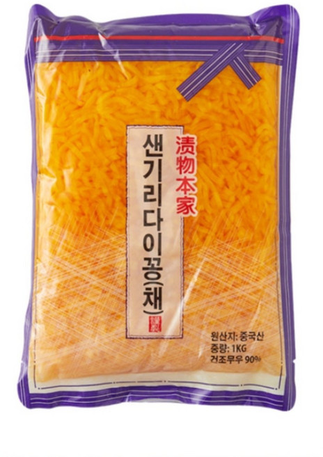 바이오마켓_토호 샌기리다이꽁 긴채 단무지 1kg, 14개
